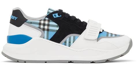 burberry sneakers blue and white|burberry black and white sneakers.